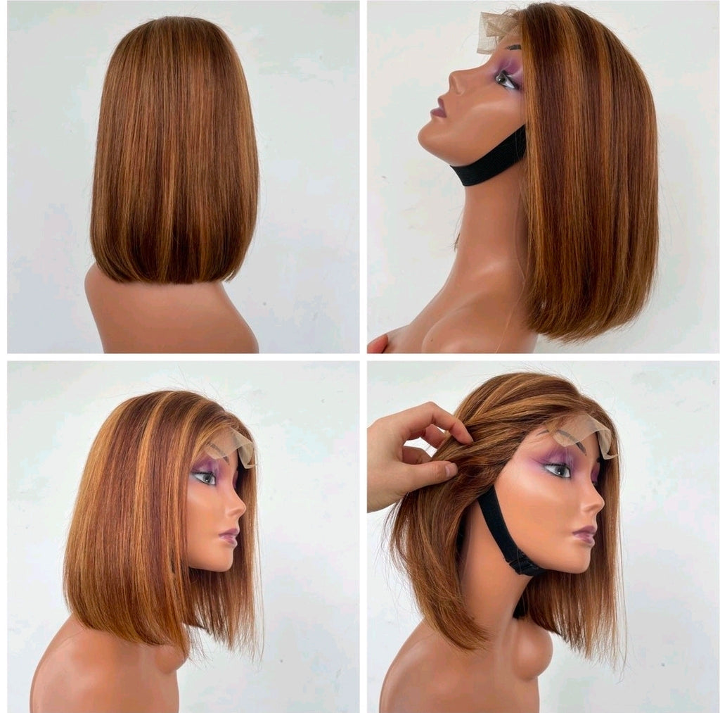 Glueless Bob 5×5 Highlight Wig