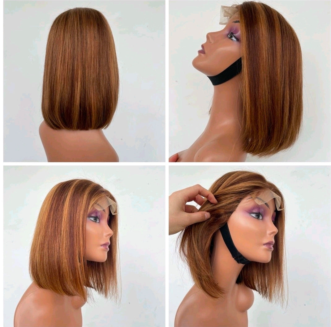 Glueless Bob 5×5 Highlight Wig