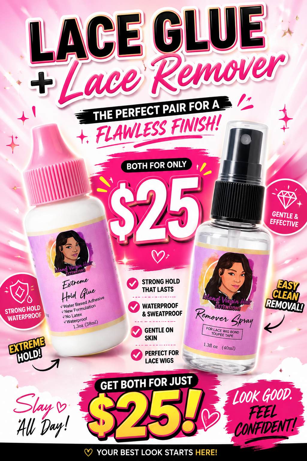 LACE GLUE +LACE REMOVER