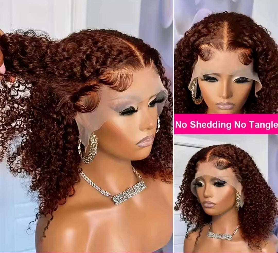 Kinky Curly Chocolate color 13×4