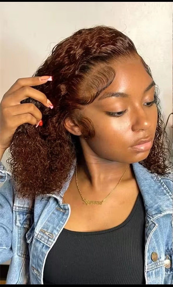 Kinky Curly Chocolate color 13×4